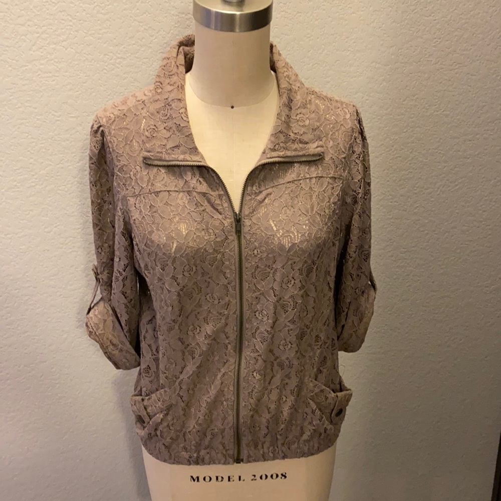 Women’s crop jacket top.